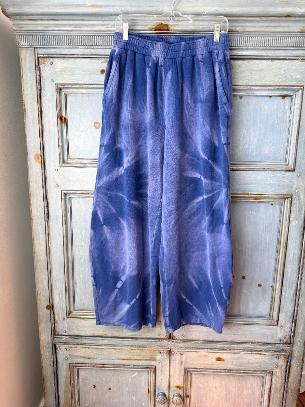 The Elder Statesman Wide Leg Tie Dye Sweatpants Size M